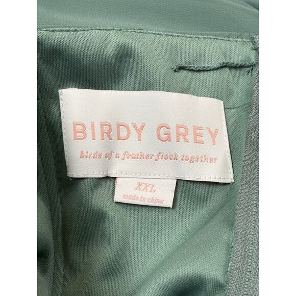 NWT Birdy Grey Grace Chiffon Convertible Maxi Dress Gown Women's XXL Sea Glass - Picture 7 of 11